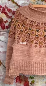 Hydrangea Sweater by Elenor Mortensen - English, French, German