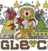 Design Works 5445 Jingle Cats by Joan Elliott XSD