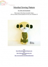 Dolls And Daydreams - Meercat Sewing Pattern