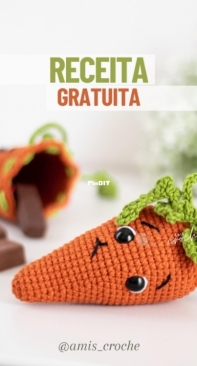 Amis Crochê - Jéssica Ramos de Souza Simão - Carrot Bag - Saco de Cenoura - Portuguese - Free
