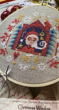 Christmas Window by Barbara Ana Designs from Punch Needle & Primitive Stitcher - Christmas - Winter 2022 XSD