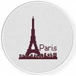 Daily Cross Stitch - Eiffel Tower