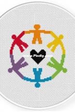 Daily Cross Stitch - Pride Love