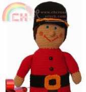 Happy Yellow House - C.L. Halvorson - Toy Soldier Crochet Doll