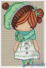 EB Designs magic dolls green hat