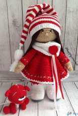 Happy Crochet - Ksenia / Kseniya Kornilova - Christmas Gnomette - Spanish