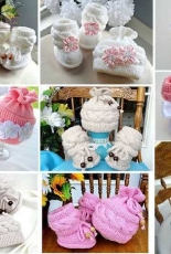 Knitted Baby Set 1 by  Elena Mitchell