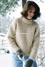 Knitting Pure and Simple 224 Weekend Neck Down Pullover by Diane Soucy