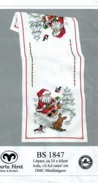 Svarta Fåret - BS 1847 - Santa Table Runner