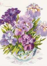 Riolis 1071 Irises in a Vase  PCS