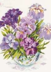 Riolis 1071 Irises in a Vase  PCS