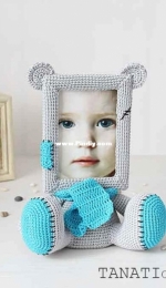 Tanati crochet - Tatyana/Tatiana Kucherovska - Photo Frame Teddy bear