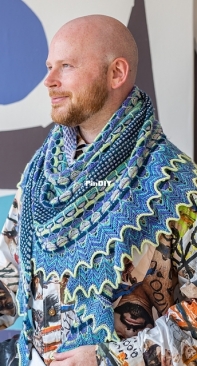 Aurora Cabin Shawl by Stephen West
