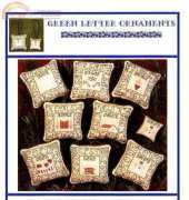 Blue Ribbon Designs BRD-062 - Green Letter Ornaments