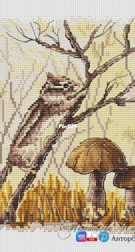 Autumn Chipmunk Art. 022-085 by Nadezhda Mashtakova