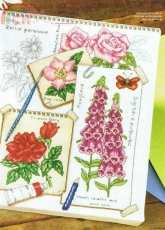 Painted Petals - Summer Sketchbook by Amanda Gregory from Cross Stitch Gold 100 XSD