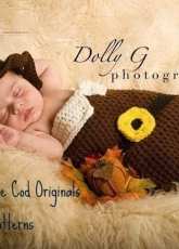 Sandys Cape Cod Originals-Sandy Powers- 240 Infant Baby Pilgrim Cocoon  Hat Set
