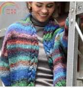 Noro Obi Cabled Jacket Knitting Pattern 159454