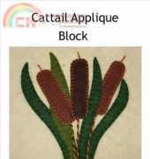 Wee Folk Art-Cattail Applique Block