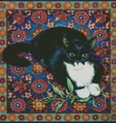 HAED HAEDLAI 4125 Posky On Oriental Rug by Lesley Anne Ivory XSD
