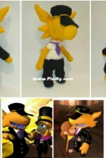 Tatyana amigurumi - Conductor a hat in time