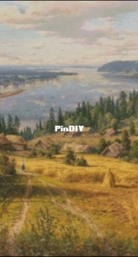 Village on Vyatka by Maria Glibina xsd