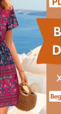 IndiePattern - Marina - Boho Dress - Sizes XS-XXL - AIPattern