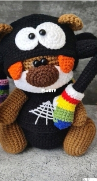 Crochet Wonders Design - Crochet Funny Bear - Olga Kurchenko - Outfit Spider for Bear - Disfraz de Araña para Oso - Spanish