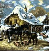 Winter Farmyard from Rozarka 1-2013