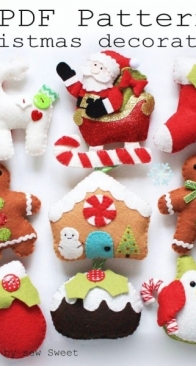 Sew Sweet - Christmas Decorations Set One