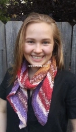 Simple Slanting Scarf by Lisa Metzgar-Free