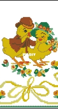 Permin of Copenhagen 68-8370 Easter table runner XSD