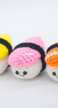 Stringy Ding Ding - Olive - Sushi Pals Amigurumi - Free