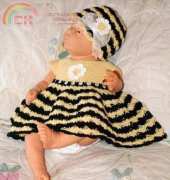 Bumble Bee Dress and Hat  - Unknow Designer