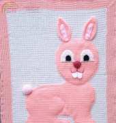 Rainbow Valley - Helen Free - Bunny 3D baby blanket