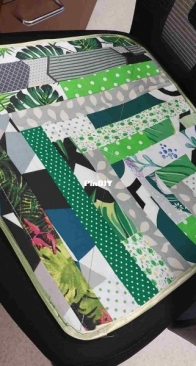 Green clothes for chair in office