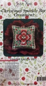 Just Nan- JN324 Christmas Sparkle Bee Ornament XSD