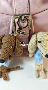 Svetaminka2 - Sveta Minakova - Dachshund Keychain Crochet Pattern
