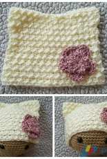 Brooke Rabideau  - Lacy Textured Kitty Hat and Crochet Maddy Doll Accessories
