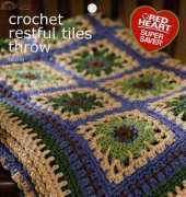 Red Heart LW1594 Restful Tiles Throw by Katherine Eng 2009