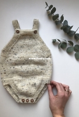 Little sisters romper by Mette-Wendelboe Okkels - PetiteKnit