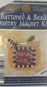 Mill Hill Buttoned & Beaded Country Magnet Kit MHMB11 Honey Pot