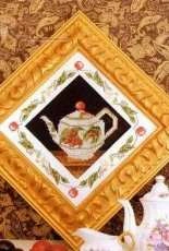 Teapot Cherry from Yeidam Cross Stitch 43 April, 2005