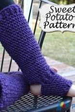 My Sweet Potato 3 - Christine Mitchell - Plum Perfect Footed Leggings