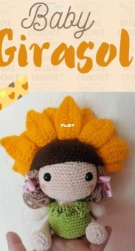 Deluxe Crochet by Jaqueline - Andrea Jaqueline Vera Rodríguez - Baby Sunflower - Baby Girasol - Spanish - Free