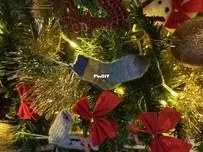 Made this little sock for my tree