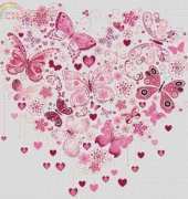 X Squared Cross Stitch - Butterfly Heart