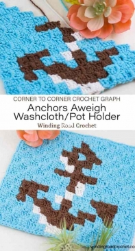 Winding Road Crochet - Lindsey Dale - Anchors Aweigh Anchor C2C Crochet Graph - Free