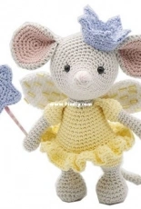 The Little Hook Crochet - Little Aqua Girl - Bubbles and Bongo - Erinna Lee - Lucy the Mouse