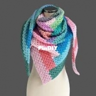 Attys - Atty van Norel - Super Simple Log Cabin Triangle Shawl - Free